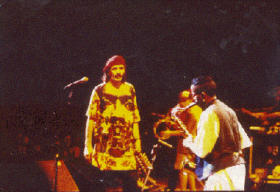Johnny Long playing Tenor Sax with Carlos Santana at WolfTrap in Vienna, VA